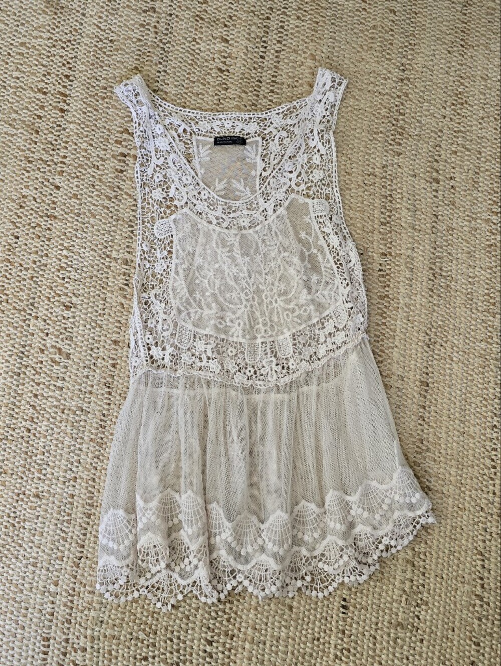 Ivory Lace Crochet Camisole